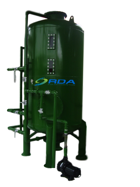 Abrandador de água em aço carbono manual média / alta vazão